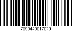 Código de barras (EAN, GTIN, SKU, ISBN): '7890443017870'