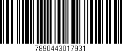 Código de barras (EAN, GTIN, SKU, ISBN): '7890443017931'