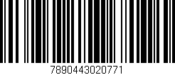 Código de barras (EAN, GTIN, SKU, ISBN): '7890443020771'