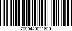 Código de barras (EAN, GTIN, SKU, ISBN): '7890443021600'