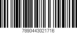 Código de barras (EAN, GTIN, SKU, ISBN): '7890443021716'