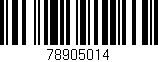 Código de barras (EAN, GTIN, SKU, ISBN): '78905014'