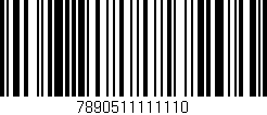 Código de barras (EAN, GTIN, SKU, ISBN): '7890511111110'