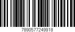 Código de barras (EAN, GTIN, SKU, ISBN): '7890577249918'