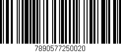 Código de barras (EAN, GTIN, SKU, ISBN): '7890577250020'