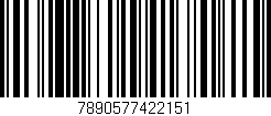 Código de barras (EAN, GTIN, SKU, ISBN): '7890577422151'