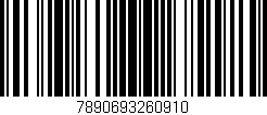 Código de barras (EAN, GTIN, SKU, ISBN): '7890693260910'