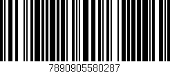 Código de barras (EAN, GTIN, SKU, ISBN): '7890905580287'