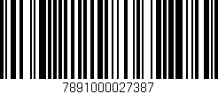 Código de barras (EAN, GTIN, SKU, ISBN): '7891000027387'