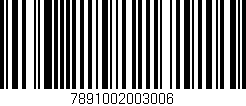 Código de barras (EAN, GTIN, SKU, ISBN): '7891002003006'