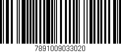 Código de barras (EAN, GTIN, SKU, ISBN): '7891009033020'