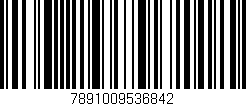 Código de barras (EAN, GTIN, SKU, ISBN): '7891009536842'