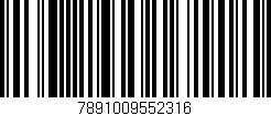 Código de barras (EAN, GTIN, SKU, ISBN): '7891009552316'