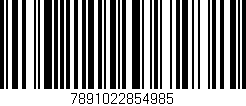 Código de barras (EAN, GTIN, SKU, ISBN): '7891022854985'