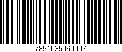 Código de barras (EAN, GTIN, SKU, ISBN): '7891035060007'