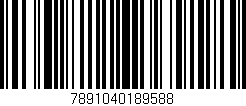 Código de barras (EAN, GTIN, SKU, ISBN): '7891040189588'