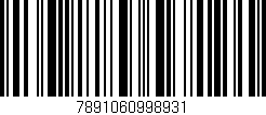 Código de barras (EAN, GTIN, SKU, ISBN): '7891060998931'