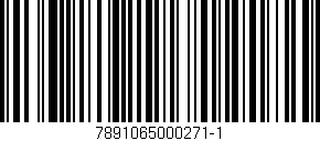 Código de barras (EAN, GTIN, SKU, ISBN): '7891065000271-1'