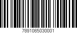 Código de barras (EAN, GTIN, SKU, ISBN): '7891065030001'