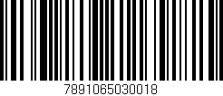 Código de barras (EAN, GTIN, SKU, ISBN): '7891065030018'