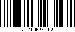 Código de barras (EAN, GTIN, SKU, ISBN): '7891096264802'