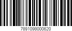 Código de barras (EAN, GTIN, SKU, ISBN): '7891098000620'