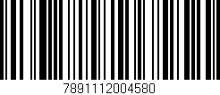 Código de barras (EAN, GTIN, SKU, ISBN): '7891112004580'