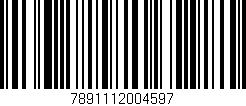 Código de barras (EAN, GTIN, SKU, ISBN): '7891112004597'