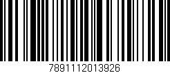 Código de barras (EAN, GTIN, SKU, ISBN): '7891112013926'