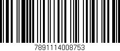 Código de barras (EAN, GTIN, SKU, ISBN): '7891114008753'