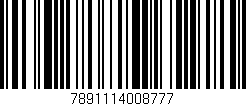 Código de barras (EAN, GTIN, SKU, ISBN): '7891114008777'