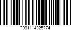 Código de barras (EAN, GTIN, SKU, ISBN): '7891114025774'