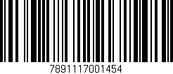 Código de barras (EAN, GTIN, SKU, ISBN): '7891117001454'