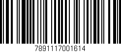 Código de barras (EAN, GTIN, SKU, ISBN): '7891117001614'
