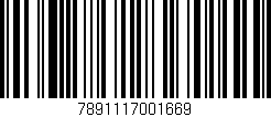 Código de barras (EAN, GTIN, SKU, ISBN): '7891117001669'