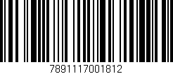Código de barras (EAN, GTIN, SKU, ISBN): '7891117001812'