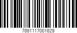 Código de barras (EAN, GTIN, SKU, ISBN): '7891117001829'
