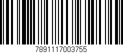 Código de barras (EAN, GTIN, SKU, ISBN): '7891117003755'