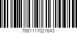Código de barras (EAN, GTIN, SKU, ISBN): '7891117021643'