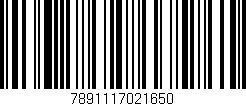 Código de barras (EAN, GTIN, SKU, ISBN): '7891117021650'