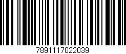 Código de barras (EAN, GTIN, SKU, ISBN): '7891117022039'