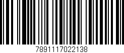 Código de barras (EAN, GTIN, SKU, ISBN): '7891117022138'
