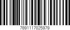 Código de barras (EAN, GTIN, SKU, ISBN): '7891117025979'