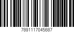Código de barras (EAN, GTIN, SKU, ISBN): '7891117045687'