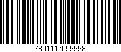 Código de barras (EAN, GTIN, SKU, ISBN): '7891117059998'