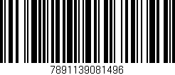 Código de barras (EAN, GTIN, SKU, ISBN): '7891139081496'