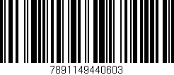 Código de barras (EAN, GTIN, SKU, ISBN): '7891149440603'