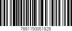 Código de barras (EAN, GTIN, SKU, ISBN): '7891150051928'