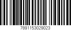 Código de barras (EAN, GTIN, SKU, ISBN): '7891153029023'