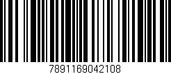 Código de barras (EAN, GTIN, SKU, ISBN): '7891169042108'